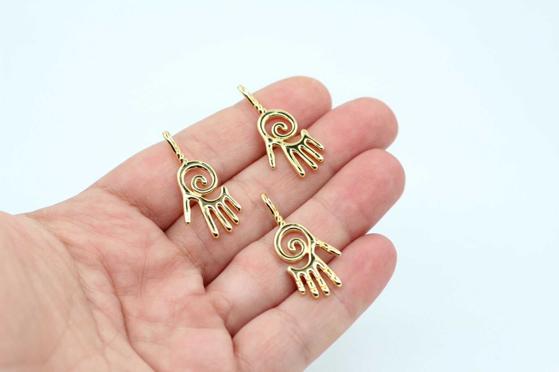 İthal Altın Kaplama El Model Kolye Ucu