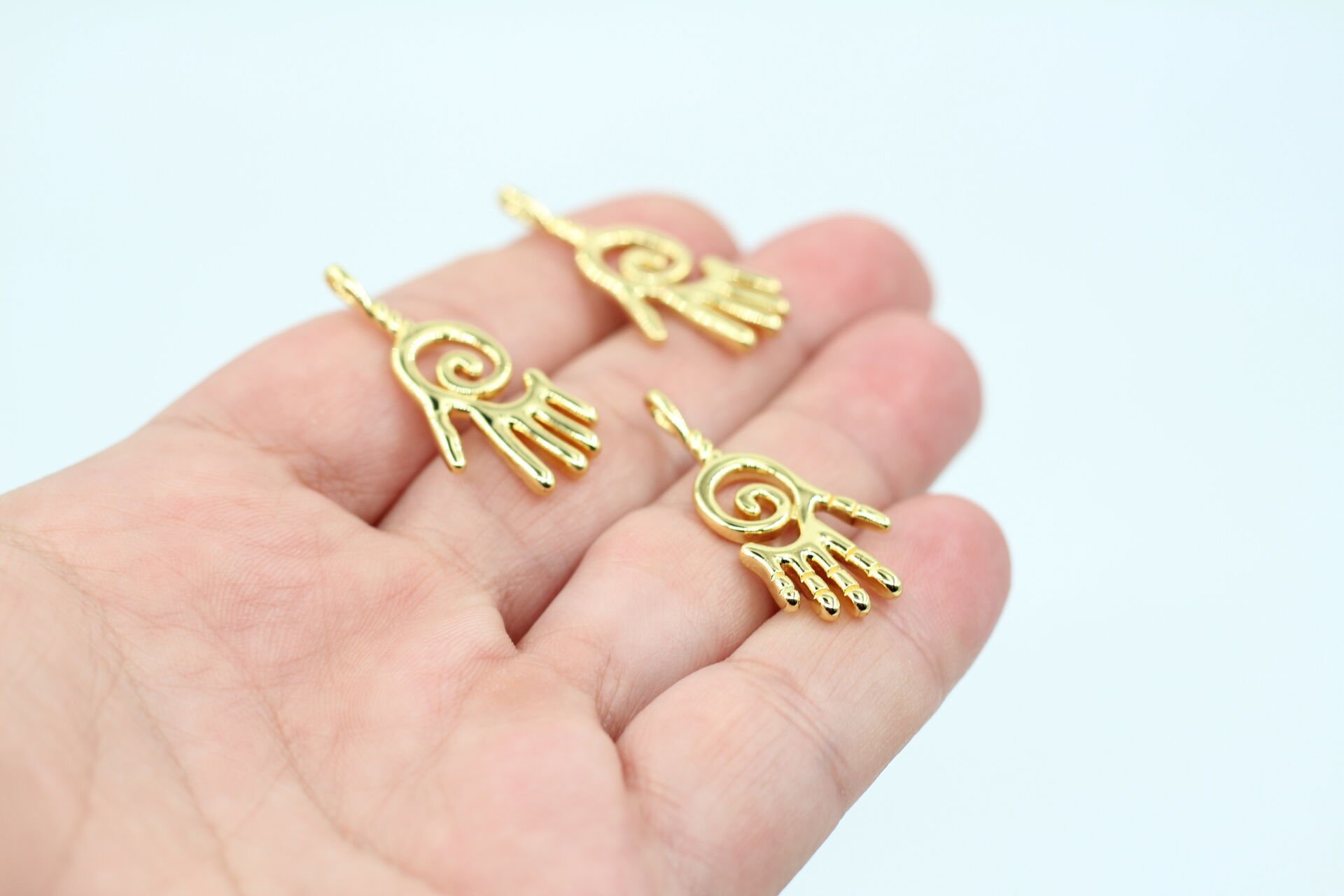 İthal Altın Kaplama El Model Kolye Ucu