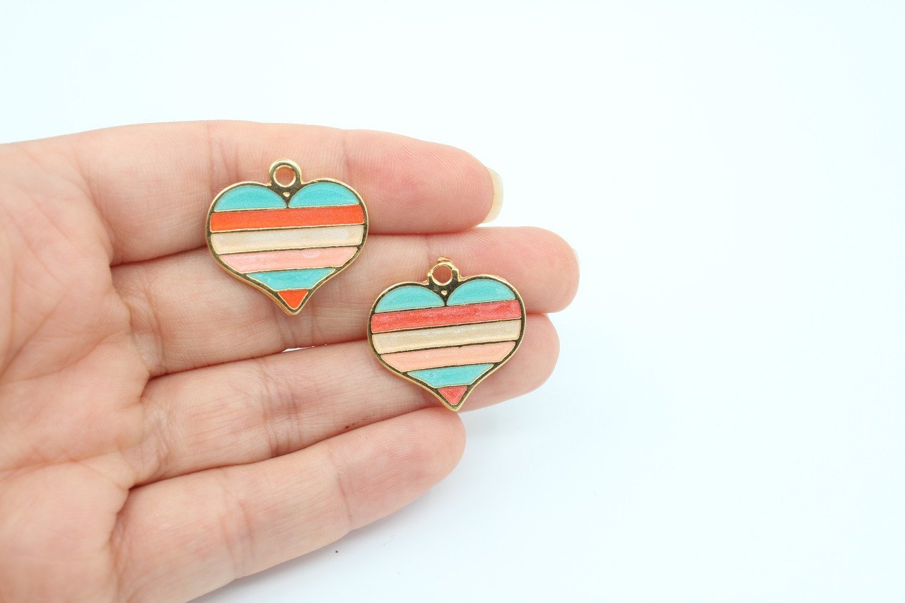 Altın Kap. Çizgili Kalp