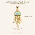 İthal Altın Kaplama Mineli Zirkonlu Deniz Anası Kolye Ucu