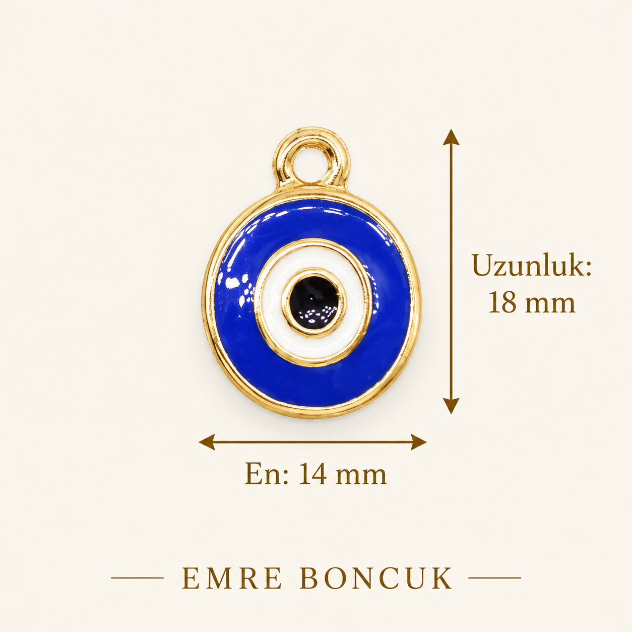 Altın Kap. Nazar Boncuğu
