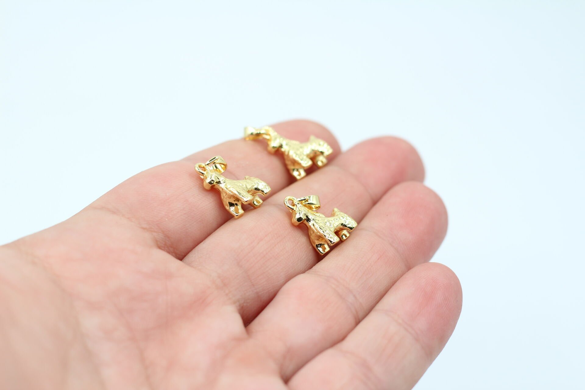 İthal Altın Kaplama Döküm Köpek Kolye Ucu