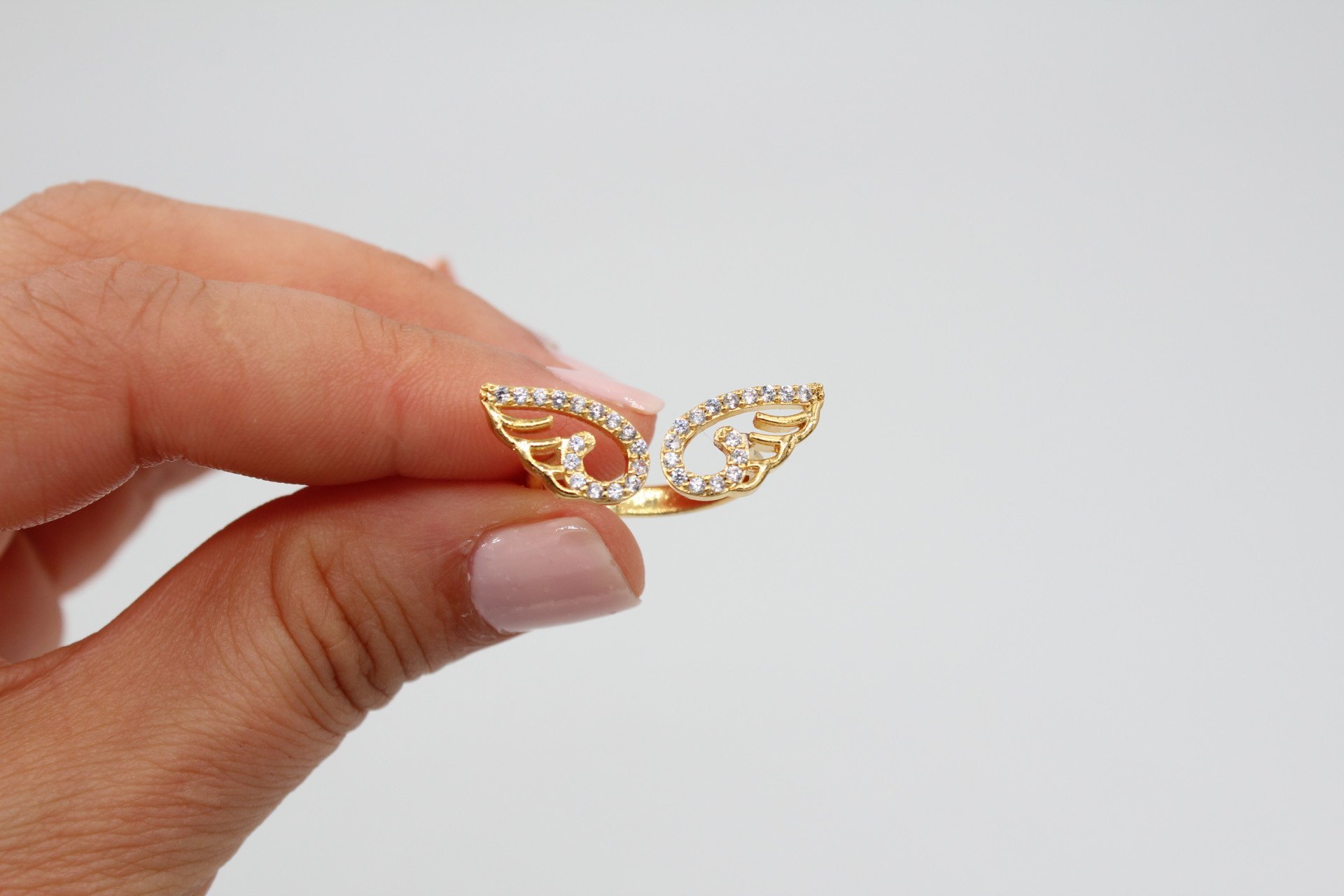 Altın Kap. Melek Kanadı Yüzük