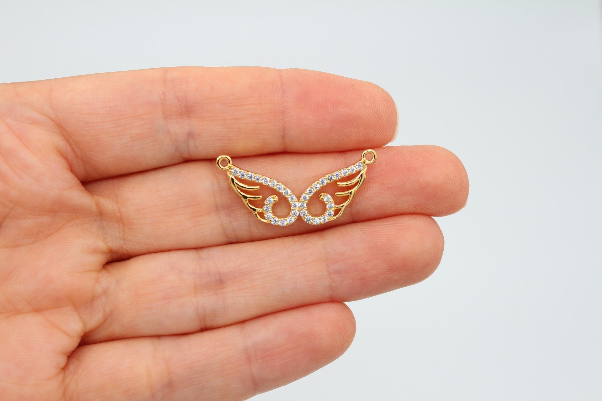 Altın Kap. Melek Kanadı Kolye Ucu