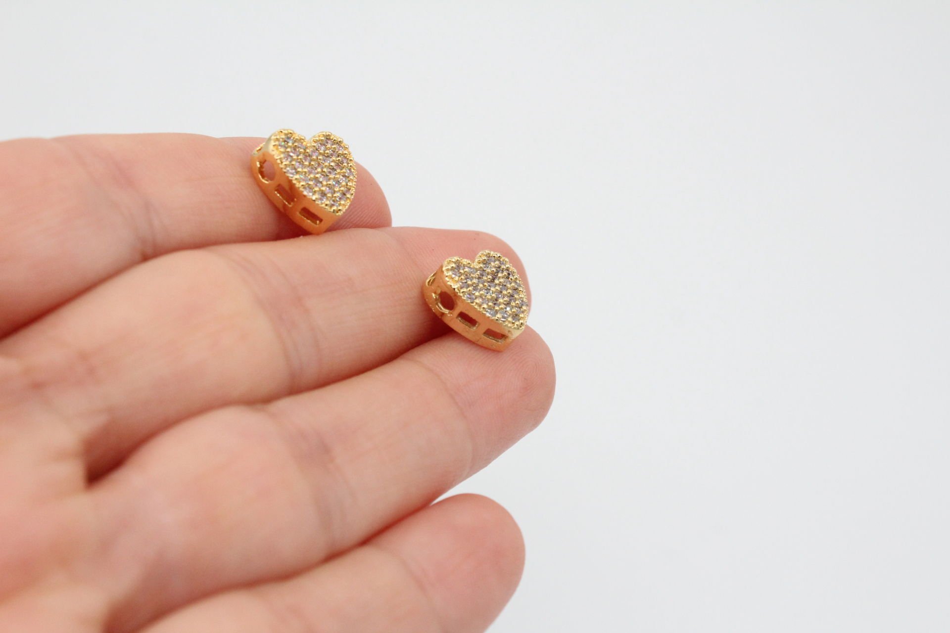 Altın Kaplama Kalın Kalp Kolye Ucu