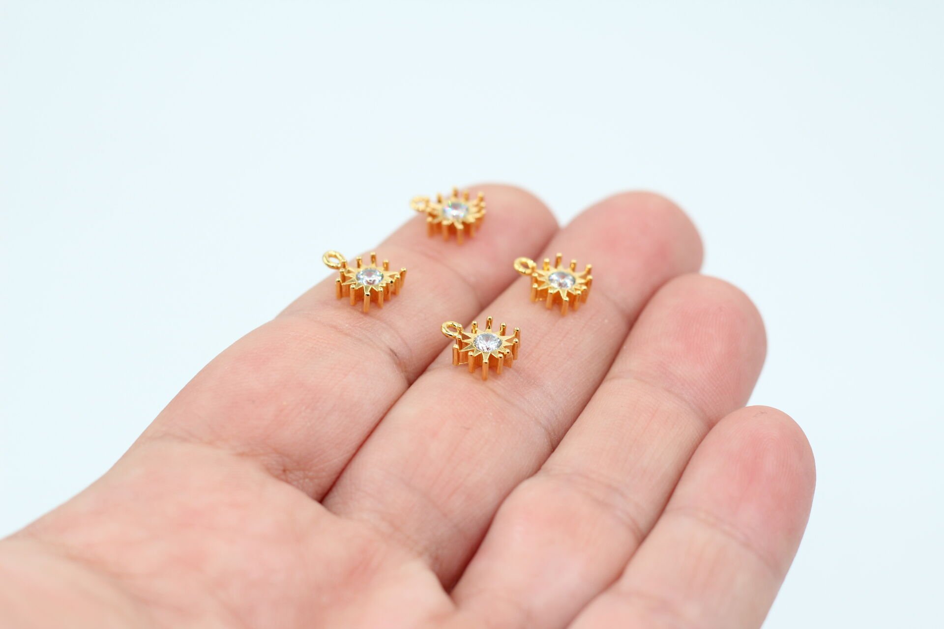 Altın Kaplama Zirkonlu Yıldız