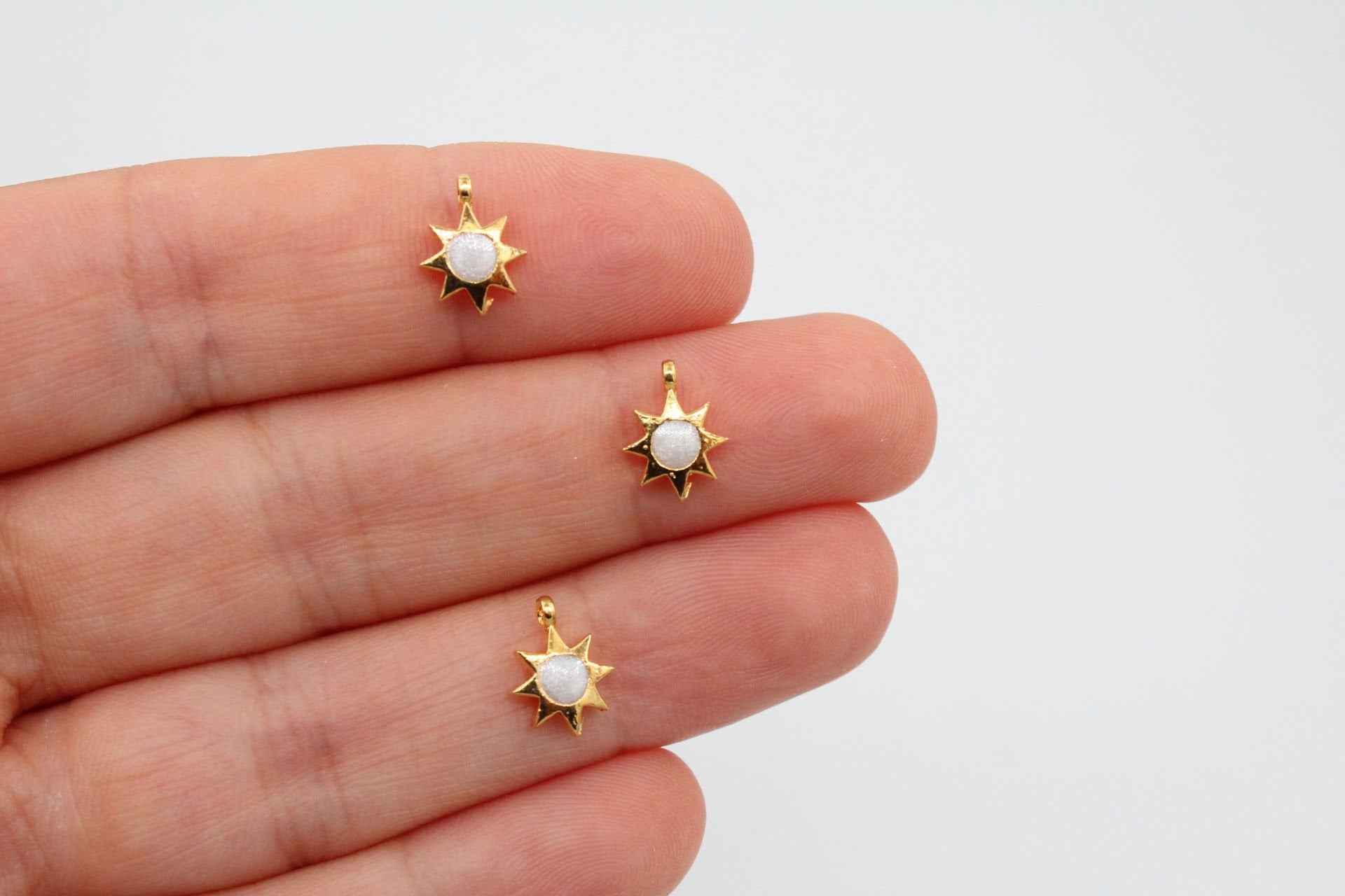 Altın Kaplama Mineli Mini Yıldız