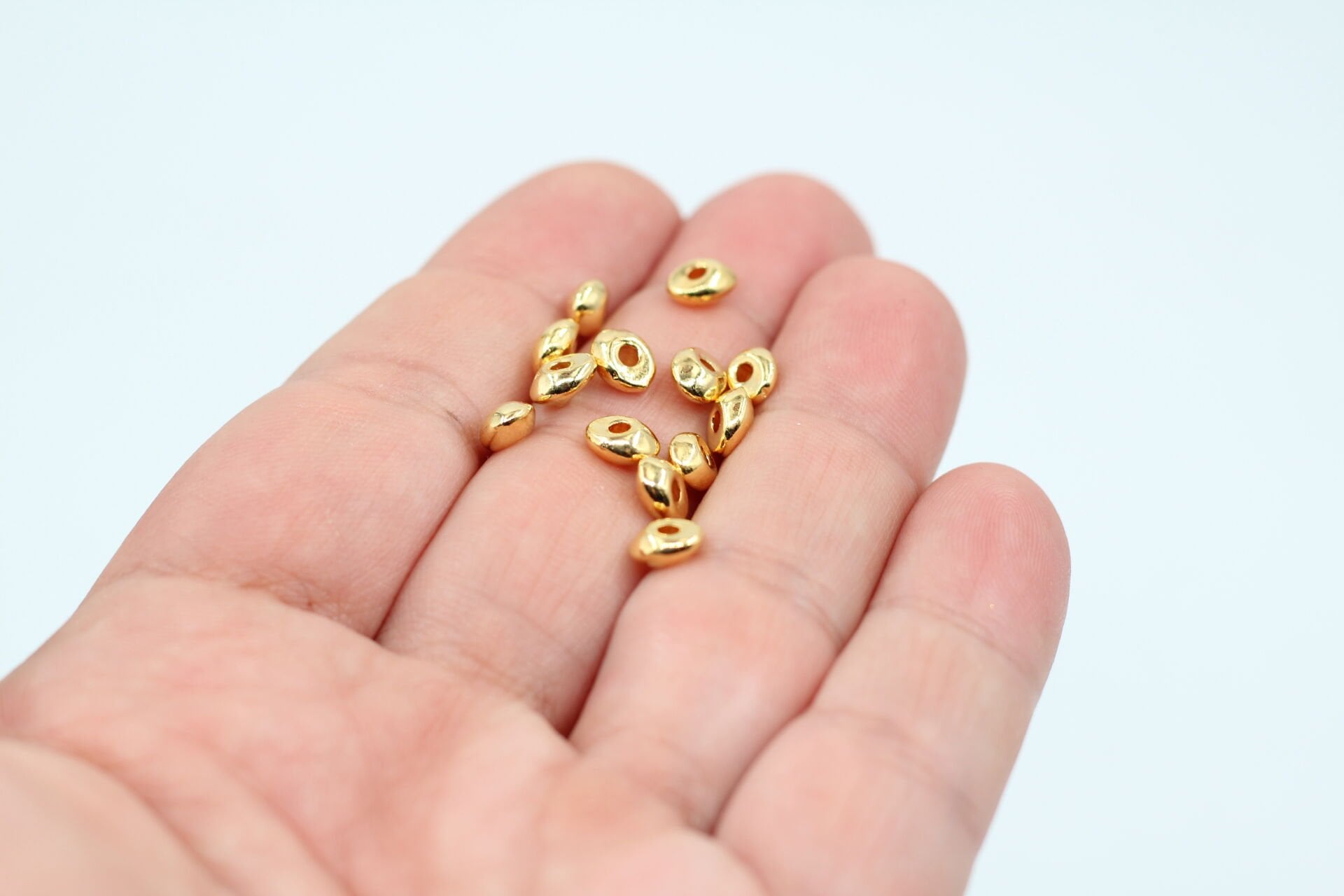 Altın Kaplama Yan Kesim Boncuk Arası 5 gr.