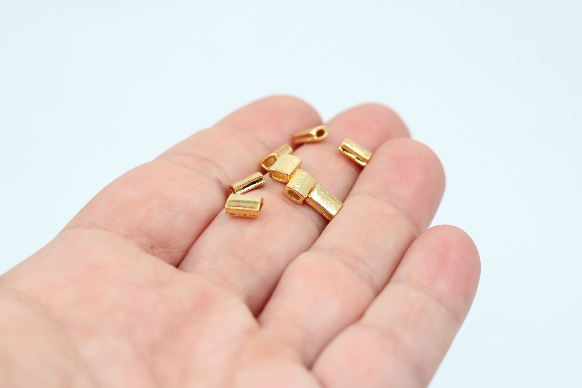 Altın Kaplama Basık Dikdörtgen Ara Aparat 5gr