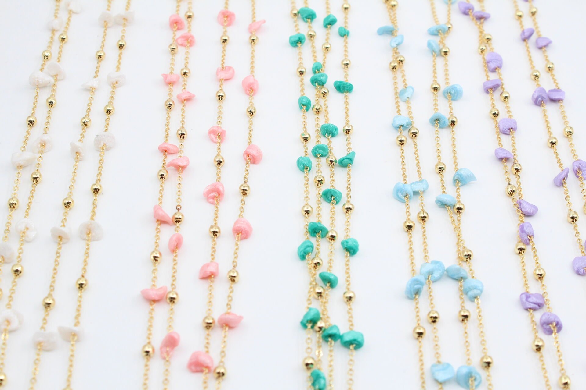 Lak Kaplama Doğal Taş Görünümlü Toplu Zincir