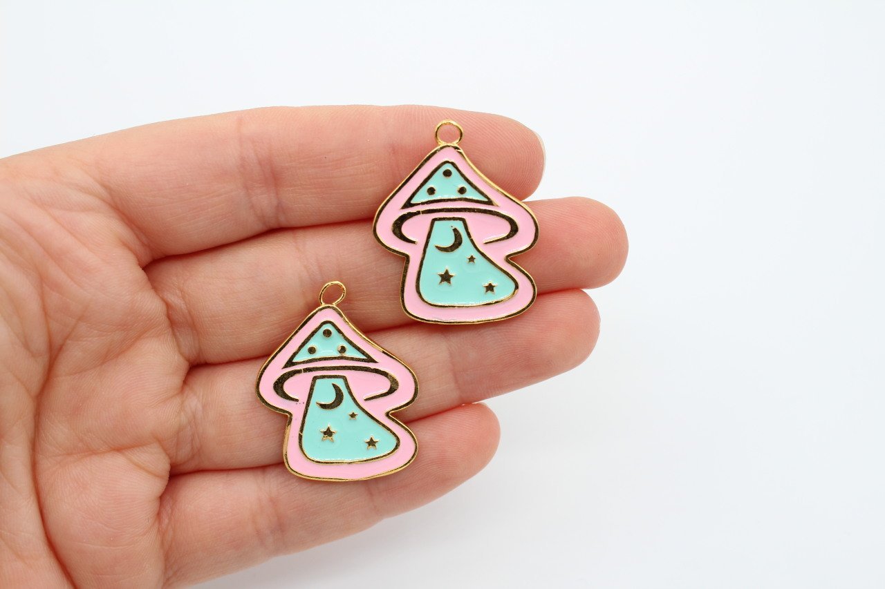 Altın Kap. Mantar Pembe/Su Yeşili