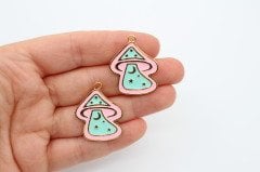 Altın Kap. Mantar Pembe/Su Yeşili