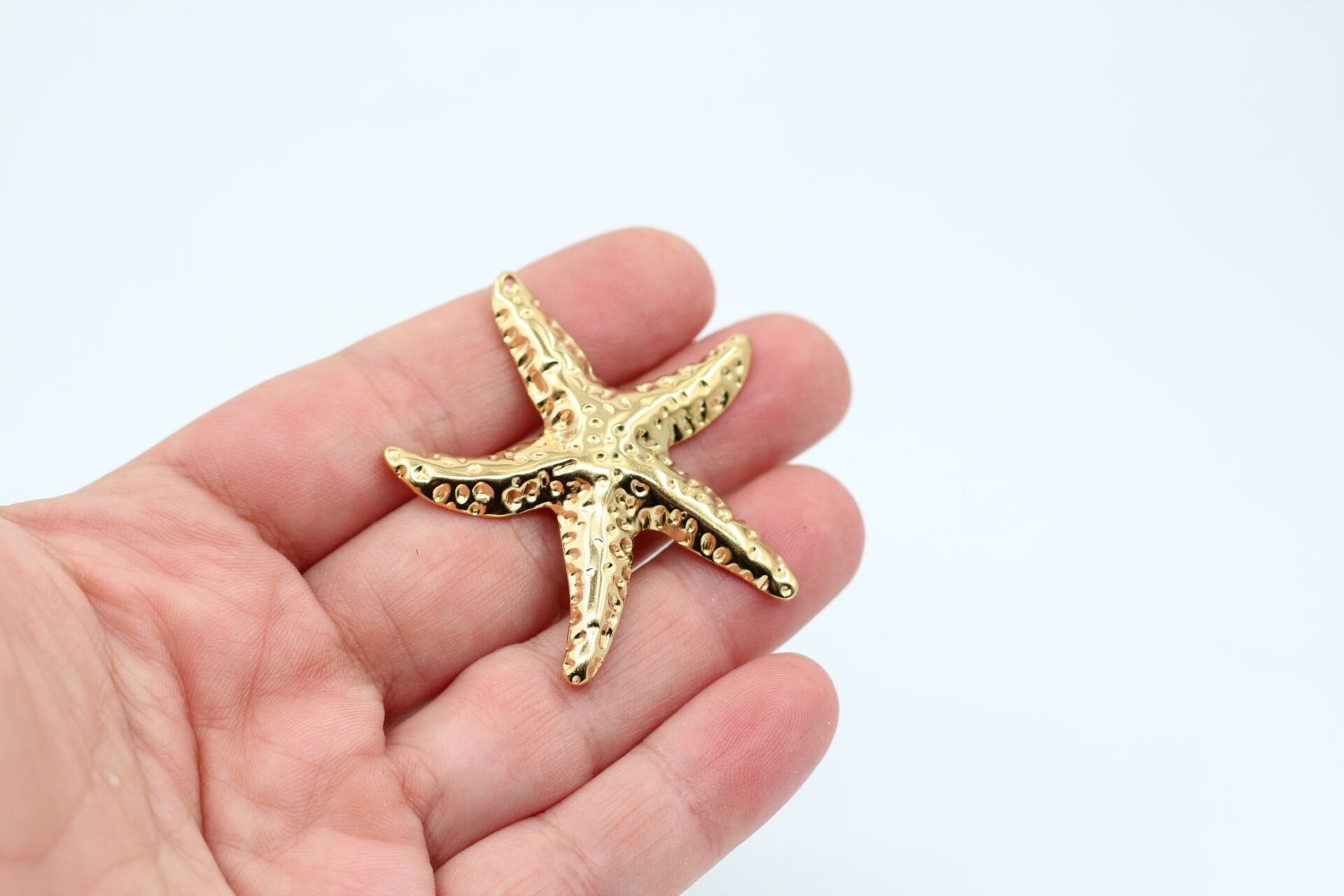 Çelik Büyük Deniz Yıldızı Kolye Ucu