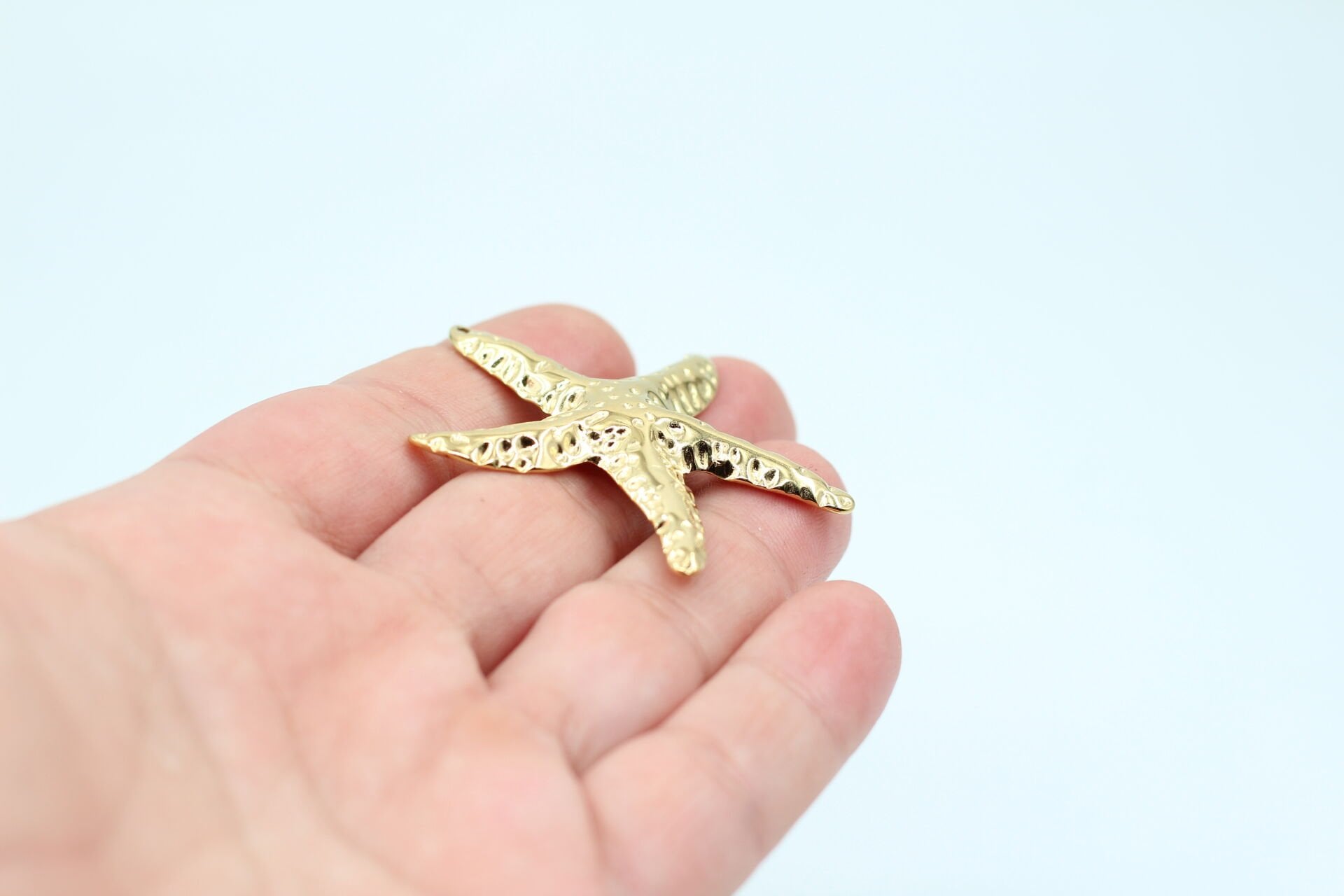 Çelik Büyük Deniz Yıldızı Kolye Ucu