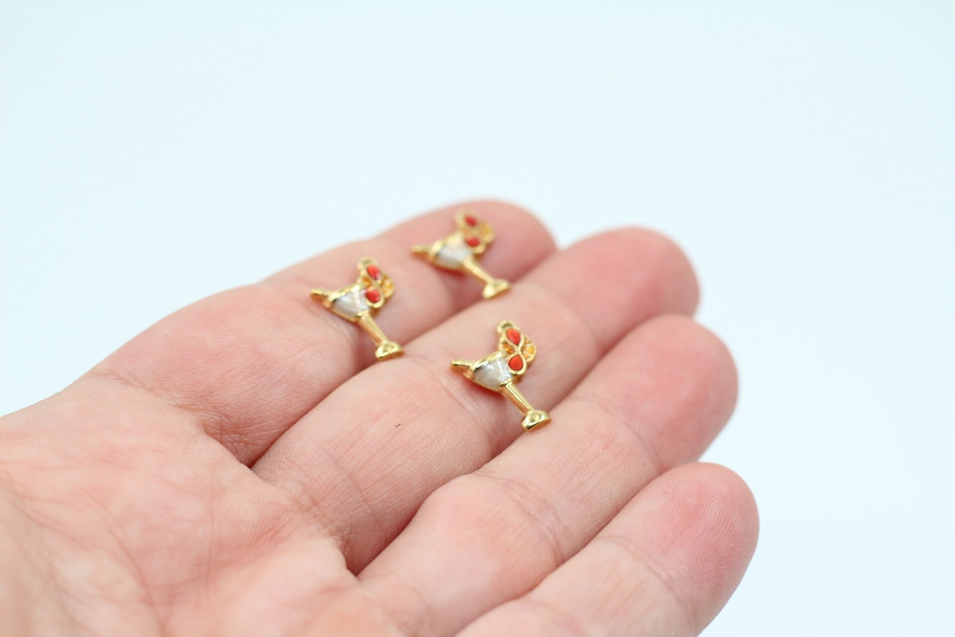 Çelik Mineli Kadeh Kolye Ucu