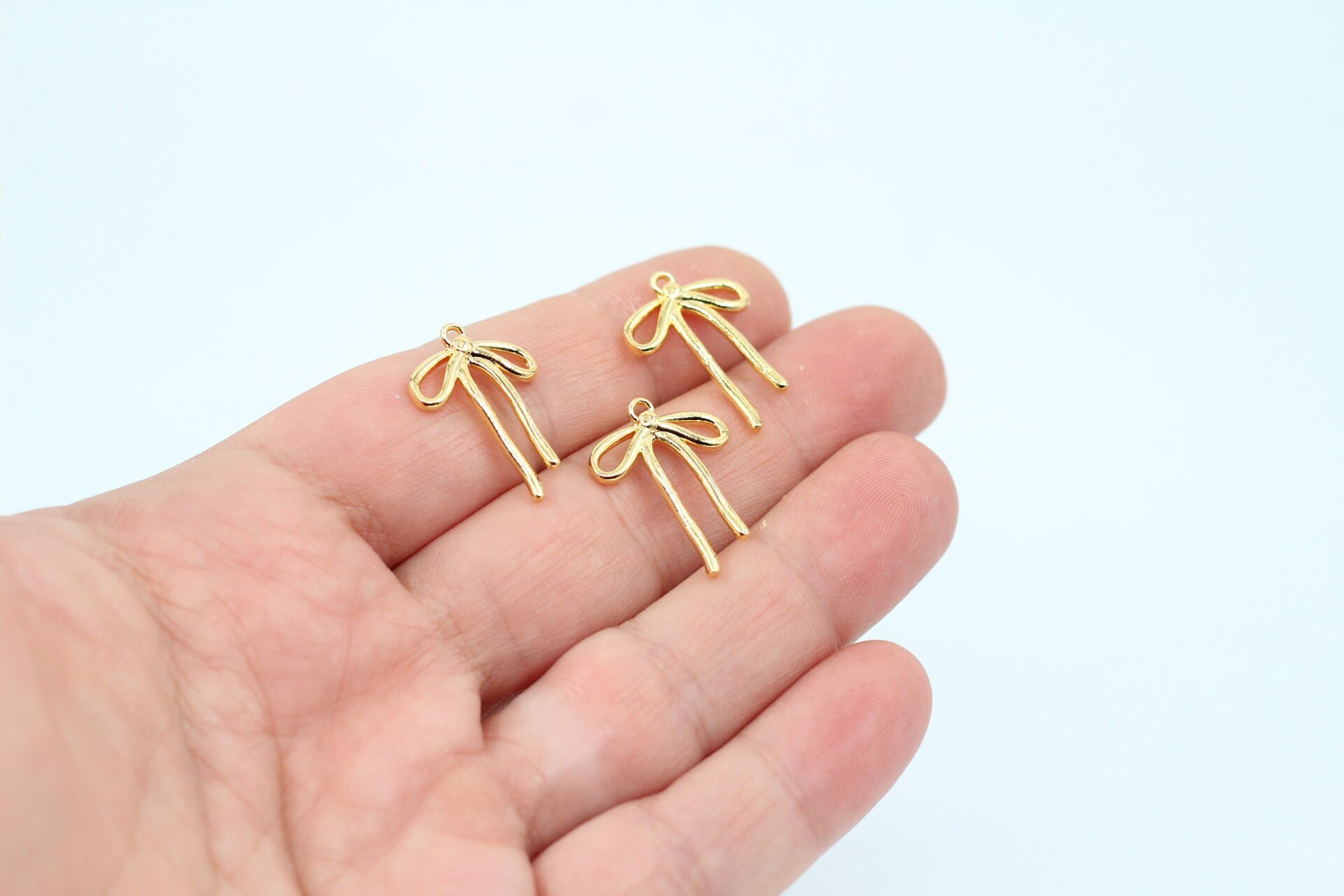 Altın Kaplama Döküm Fiyonk Model Kolye Ucu