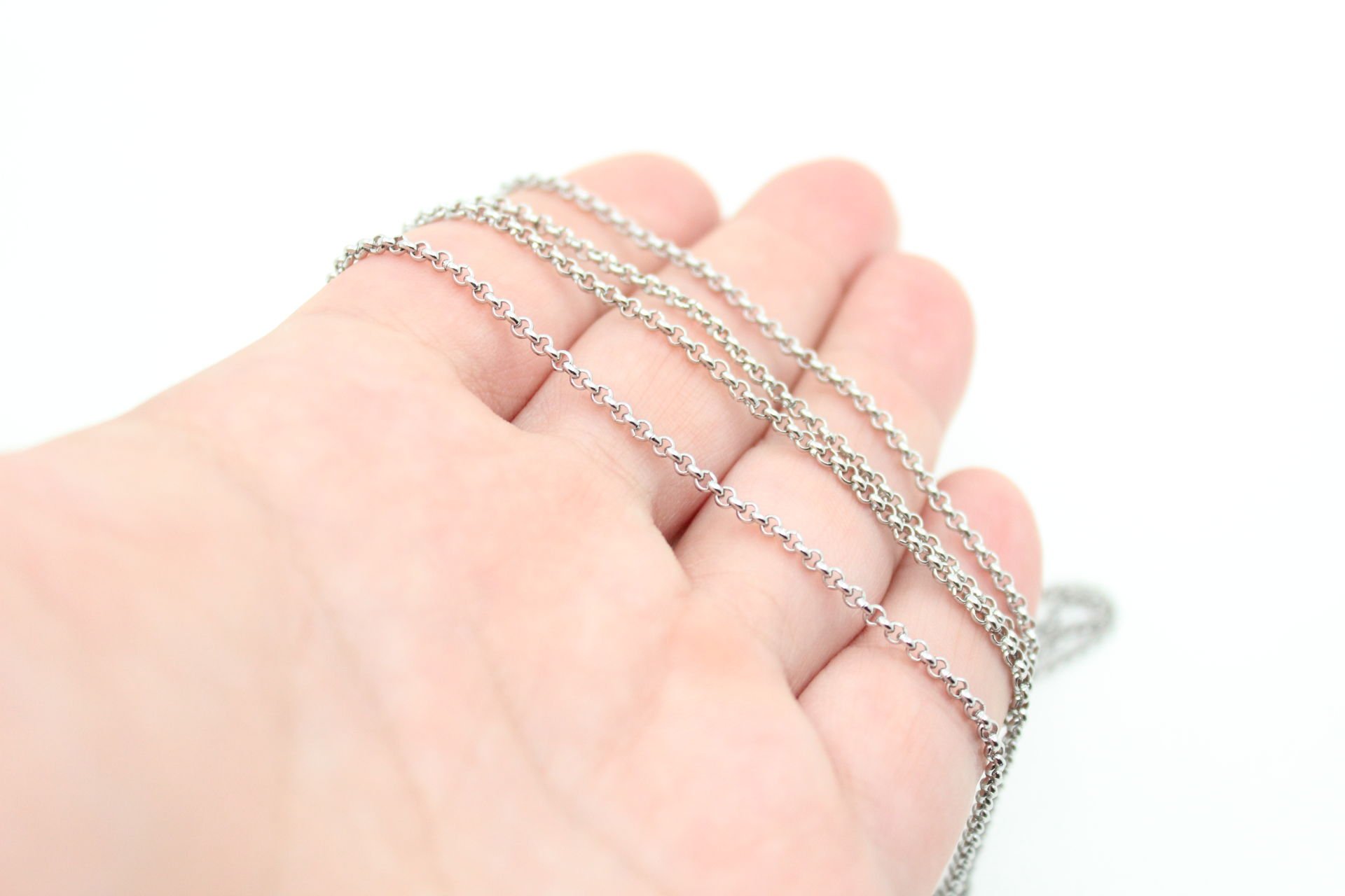 Çelik Gümüş 2mm Doc Zincir