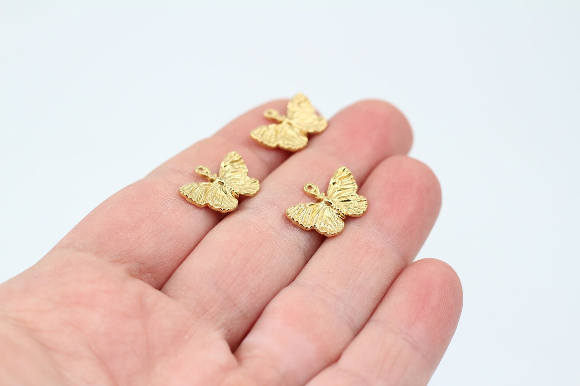 Çelik Kelebek Kolye Ucu