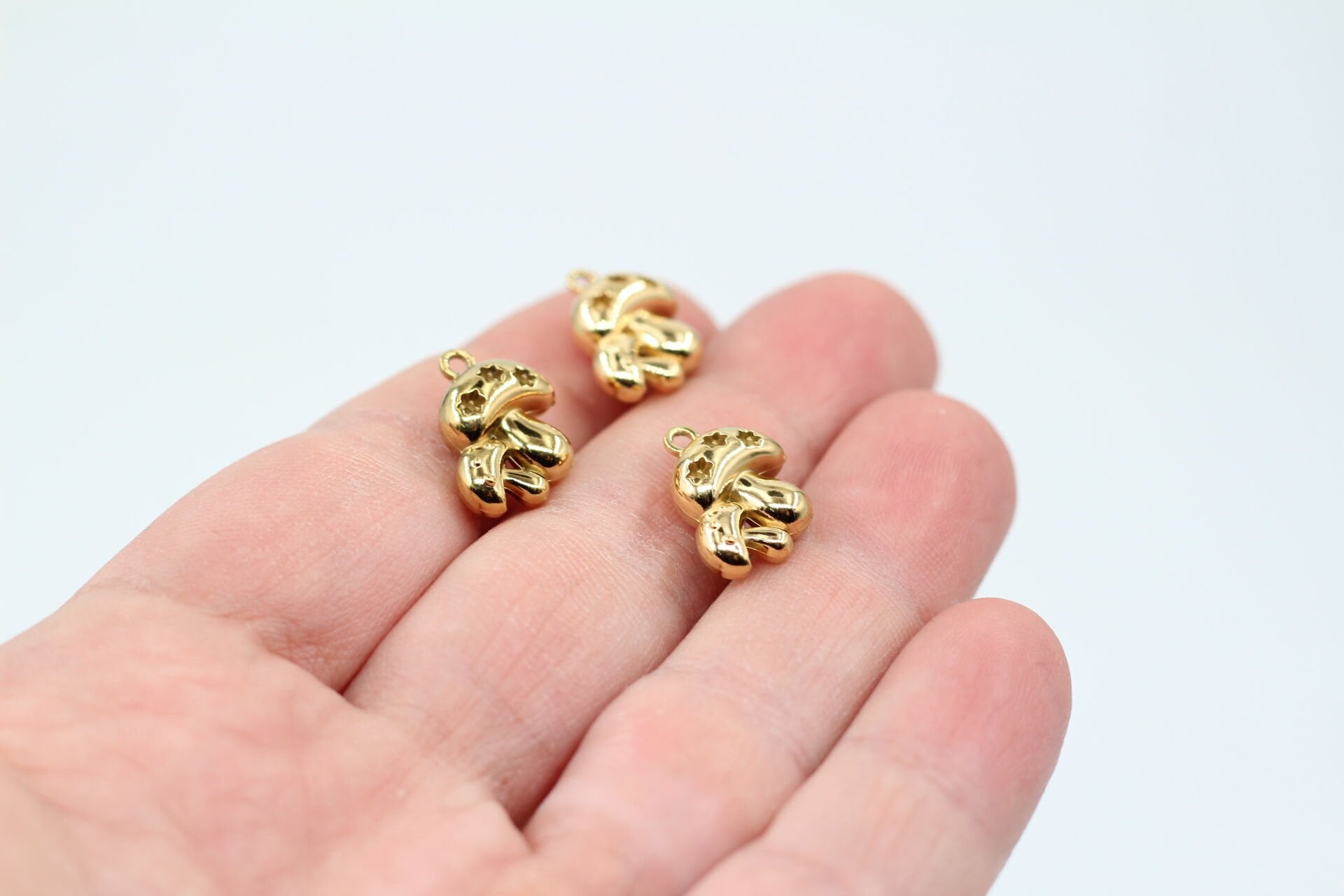 Çelik Mantar Kolye Ucu