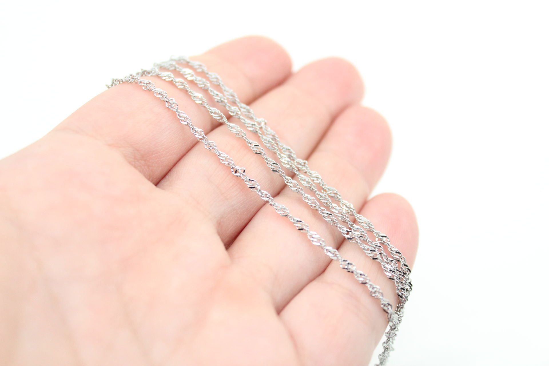 Çelik Gümüş Burgulu Zincir