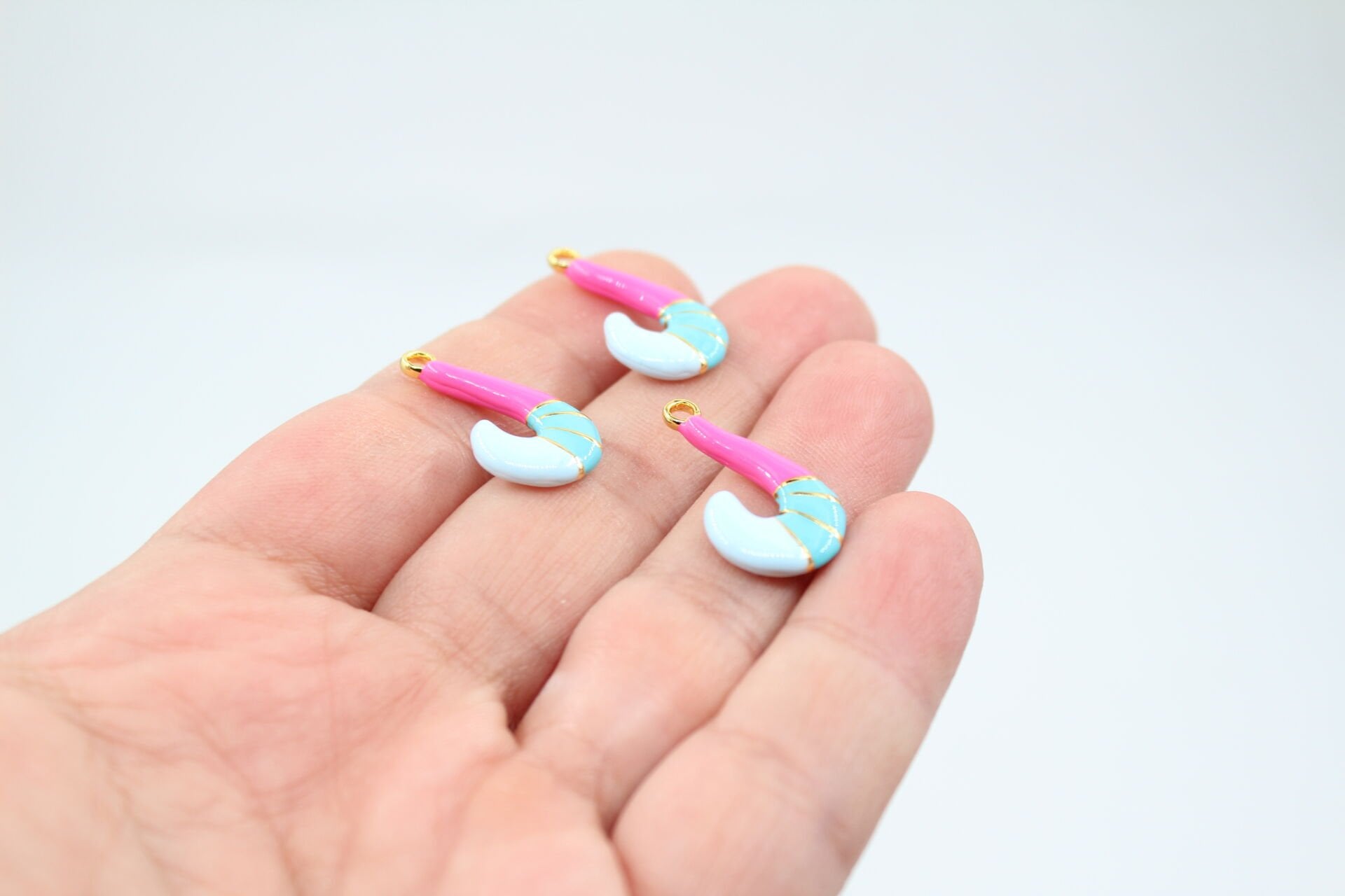 Altın Kaplama Pembe-Mavi Tilki Kuyruğu