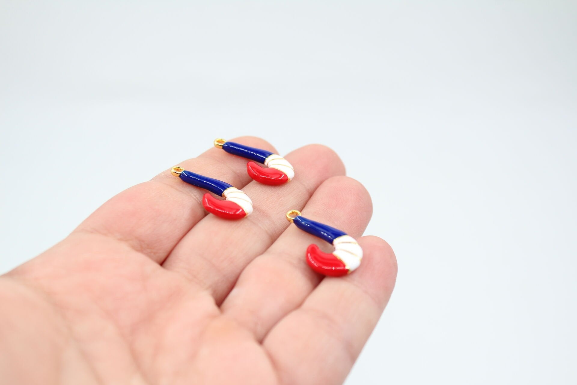 Altın Kaplama Lacivert-Kırmızı Tilki Kuyruğu