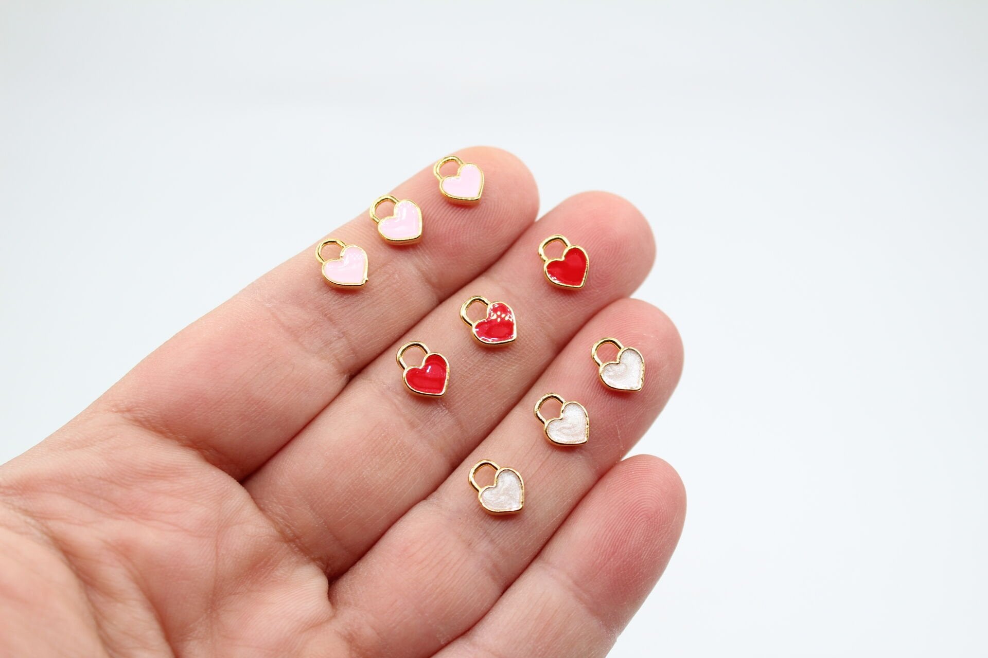 Altın Kaplama Mineli Minik Kalp