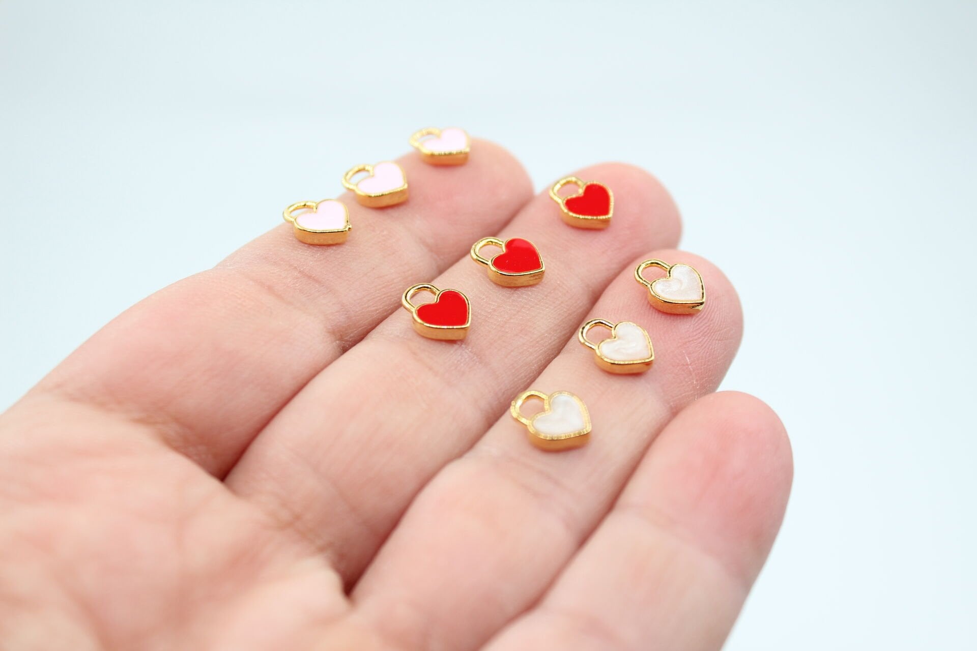 Altın Kaplama Mineli Minik Kalp