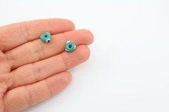 6mm Yuvarlak Yeşil Murano