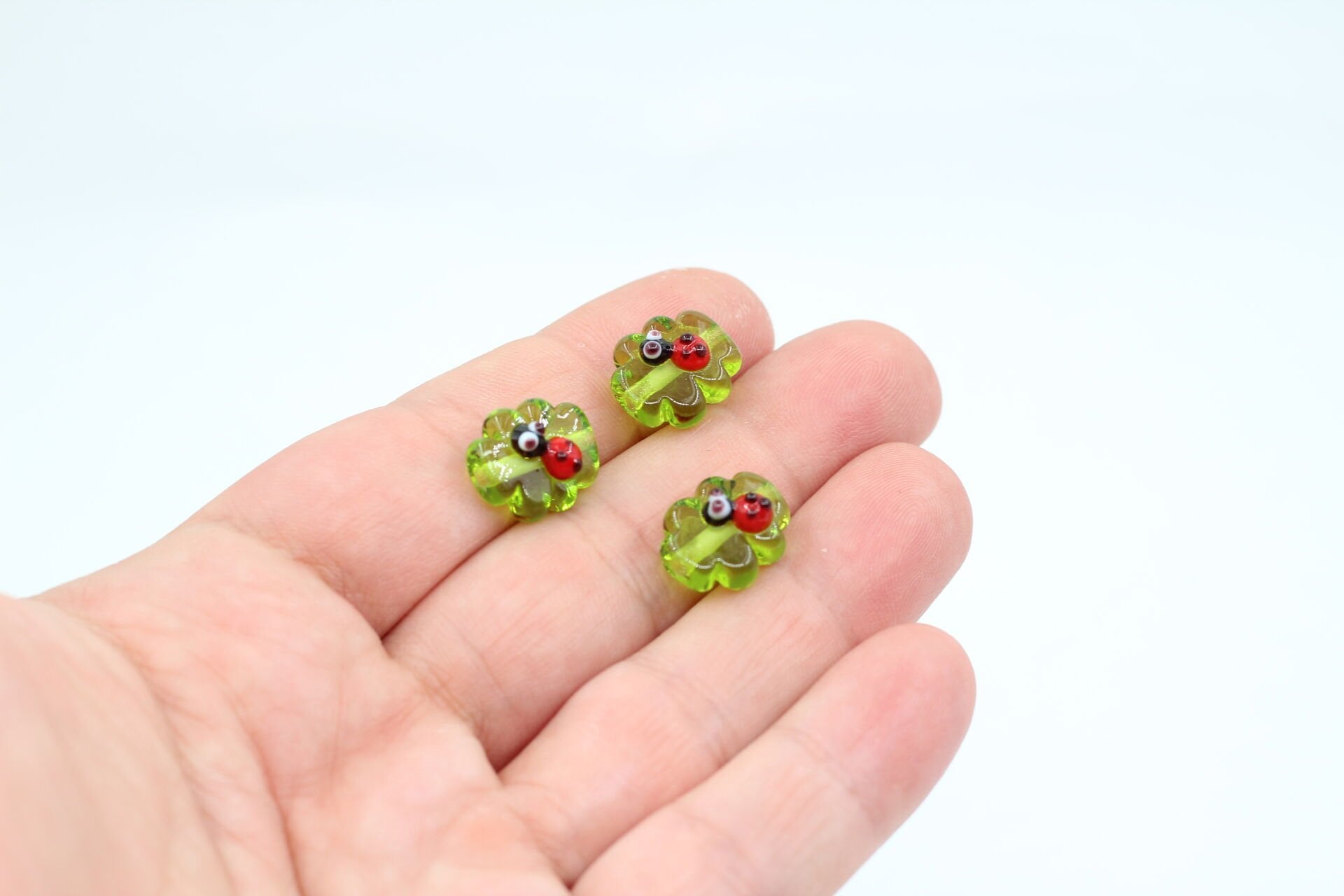 Yeşil Uğur Böcekli Murano