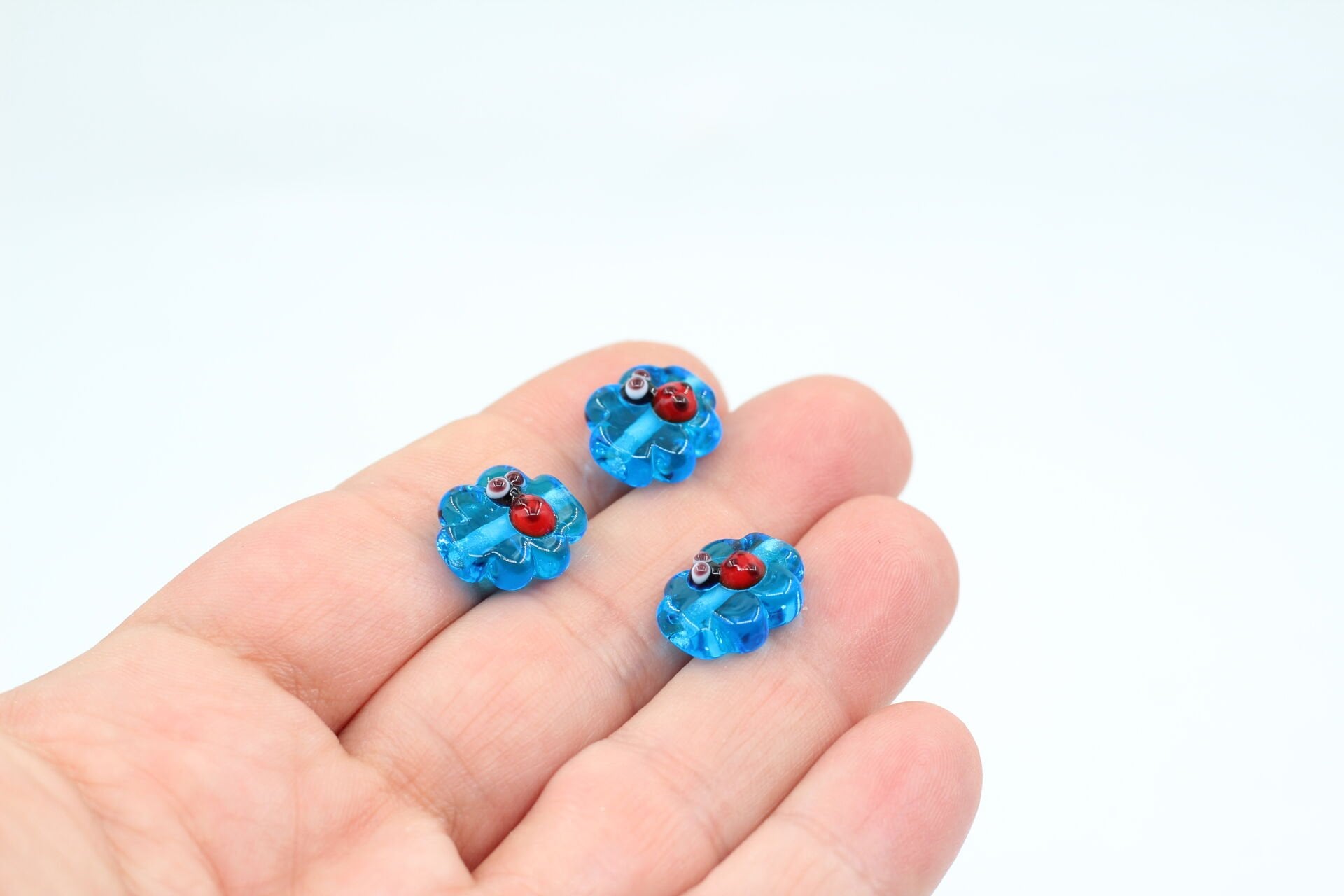 Mavi Uğur Böcekli Murano