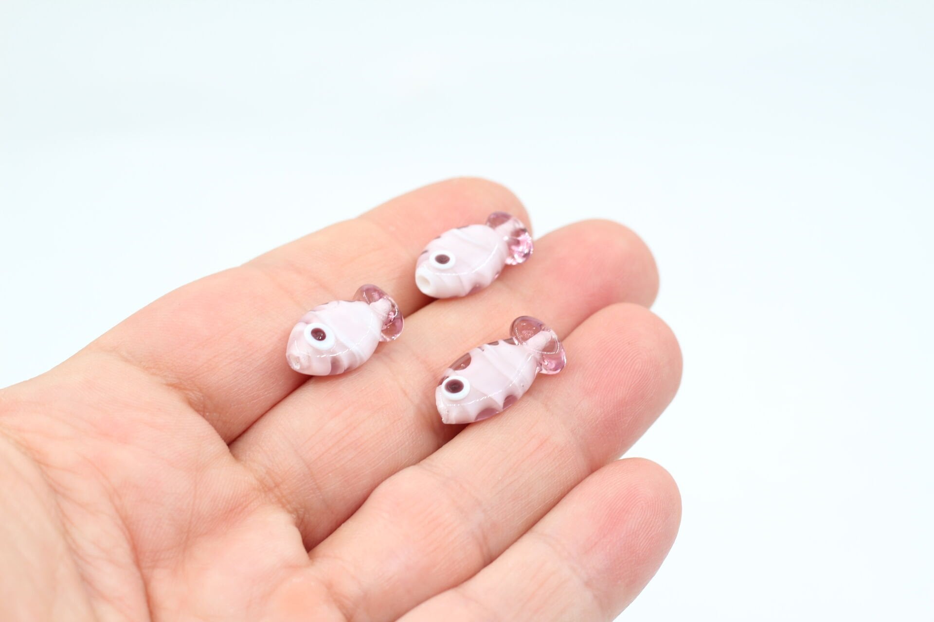 Şeffaf Mürdüm Balık Murano