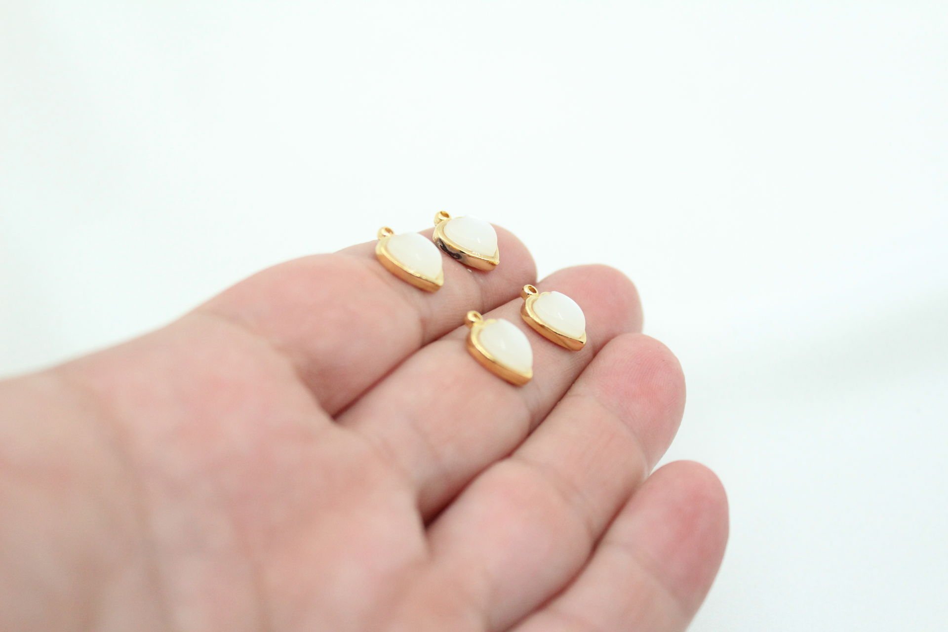 Altın Kaplama Sedef Kalp