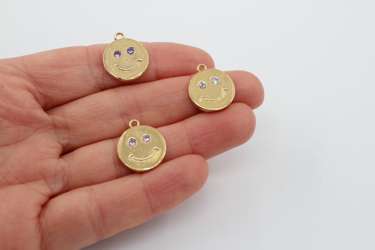 Altın Kap. Taşlı Gülen Yüz