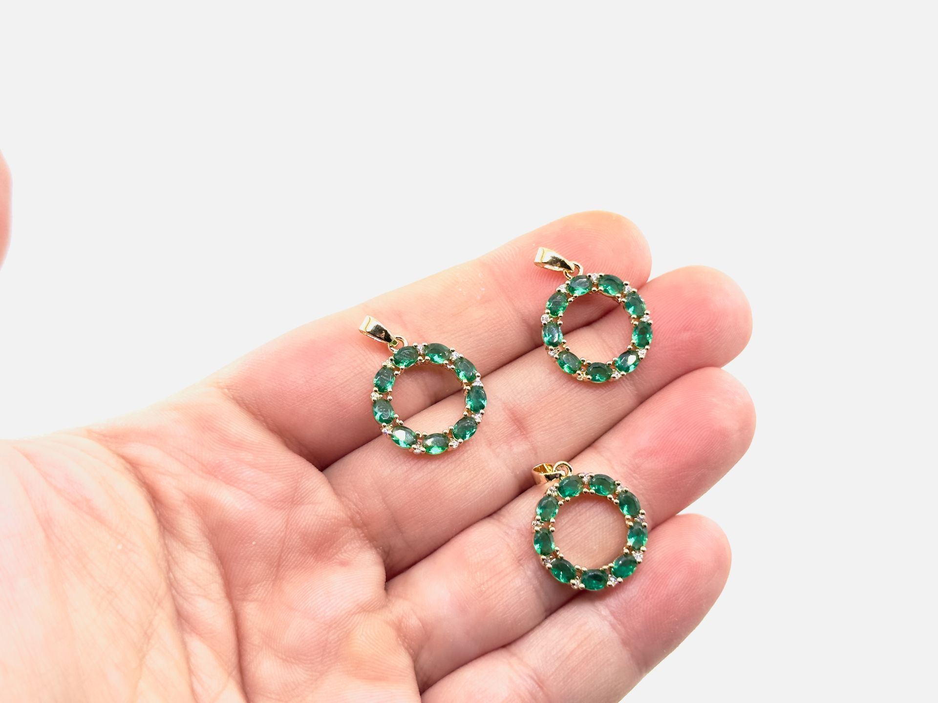 Altın Kaplama Yılbaşı Zirkonlu Süs