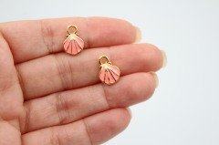 Altın Kap. Mini İstiridye Neon Pembe