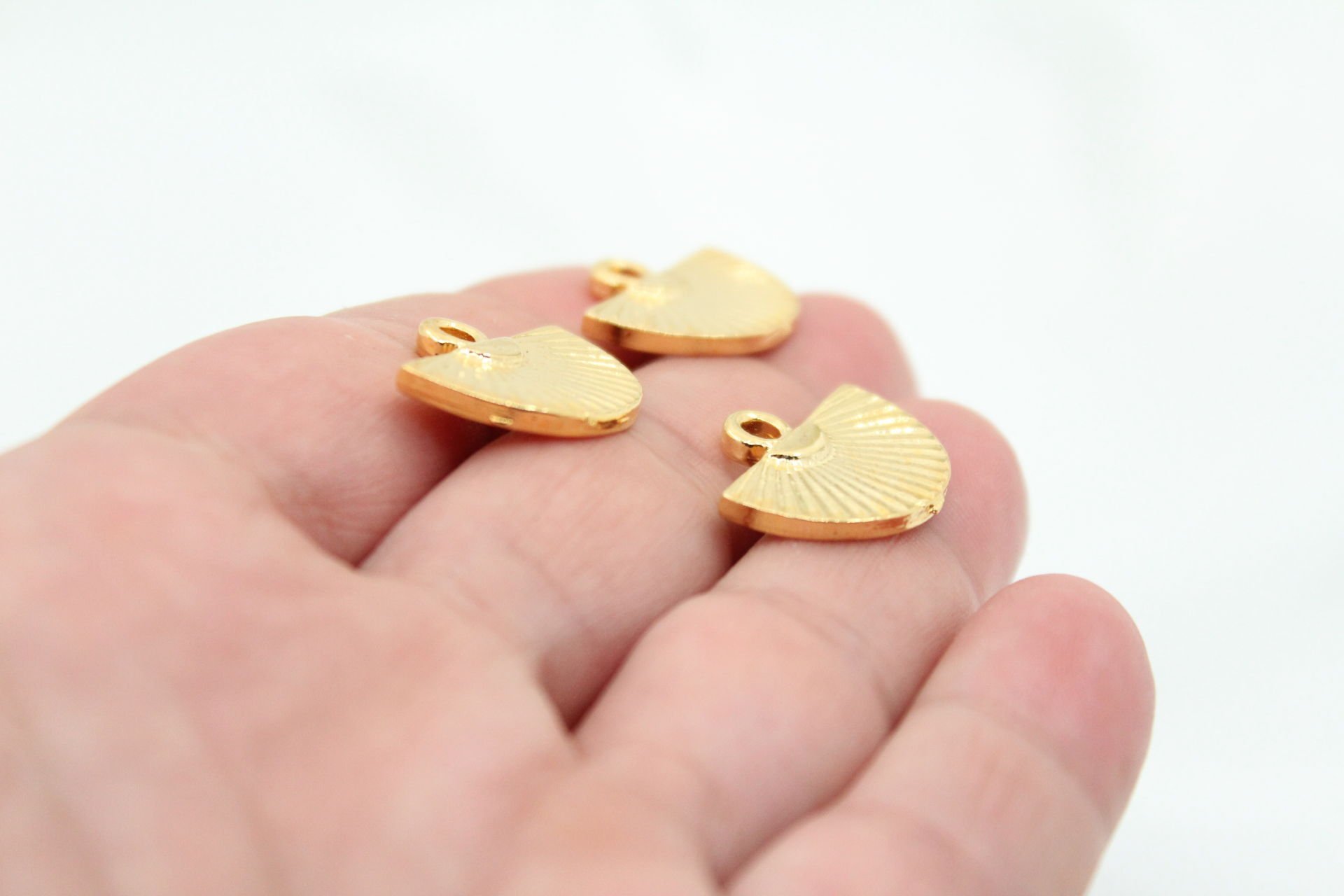 Altın Kaplama Döküm Büyük Yelpaze