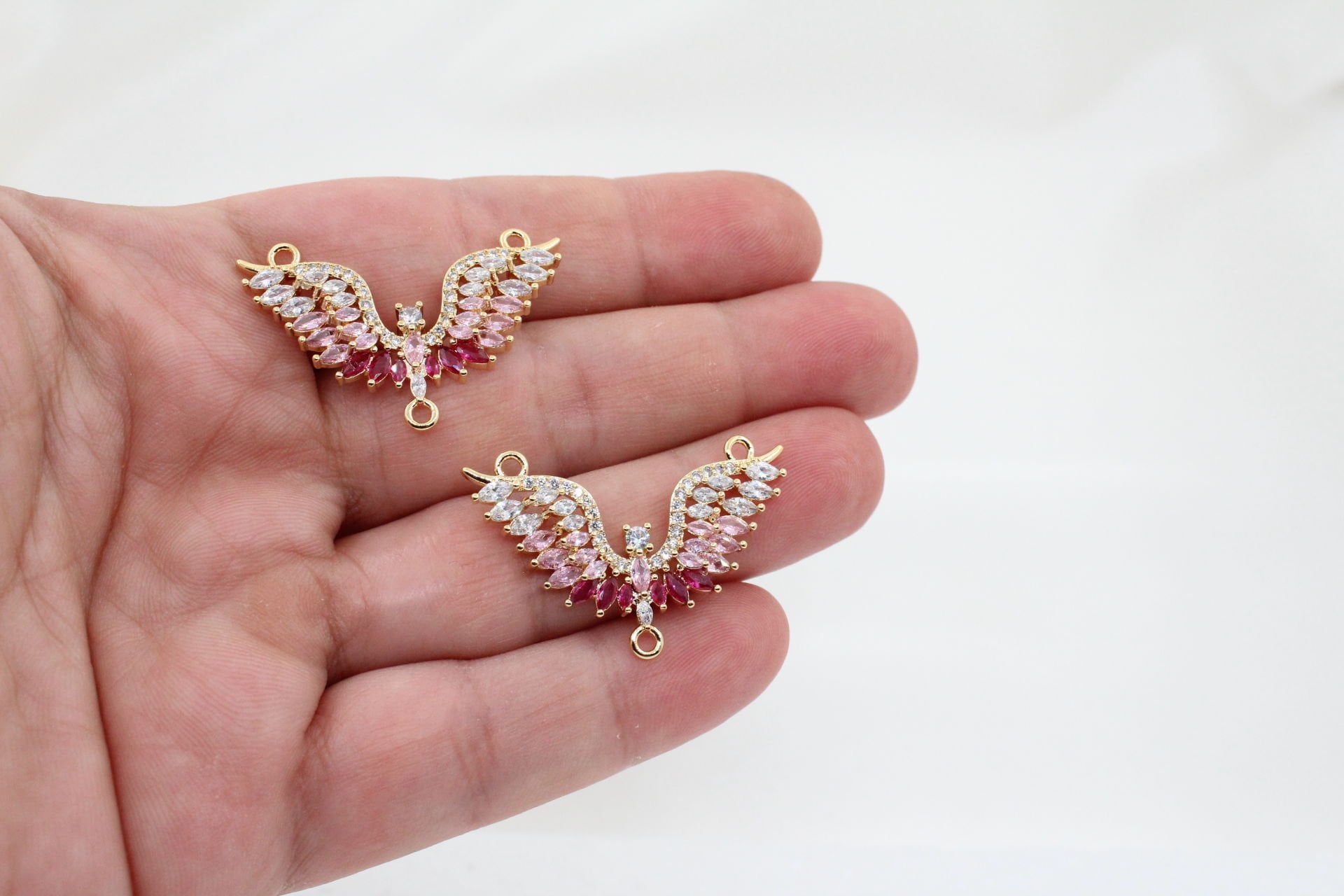 Altın Kaplama Renkli Zirkonlu Anka Kuşu