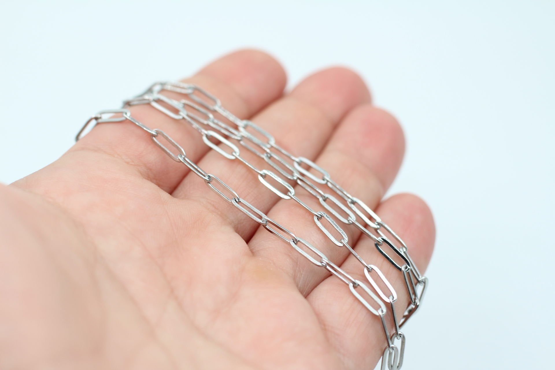 Çelik Gümüş Ataç Zincir