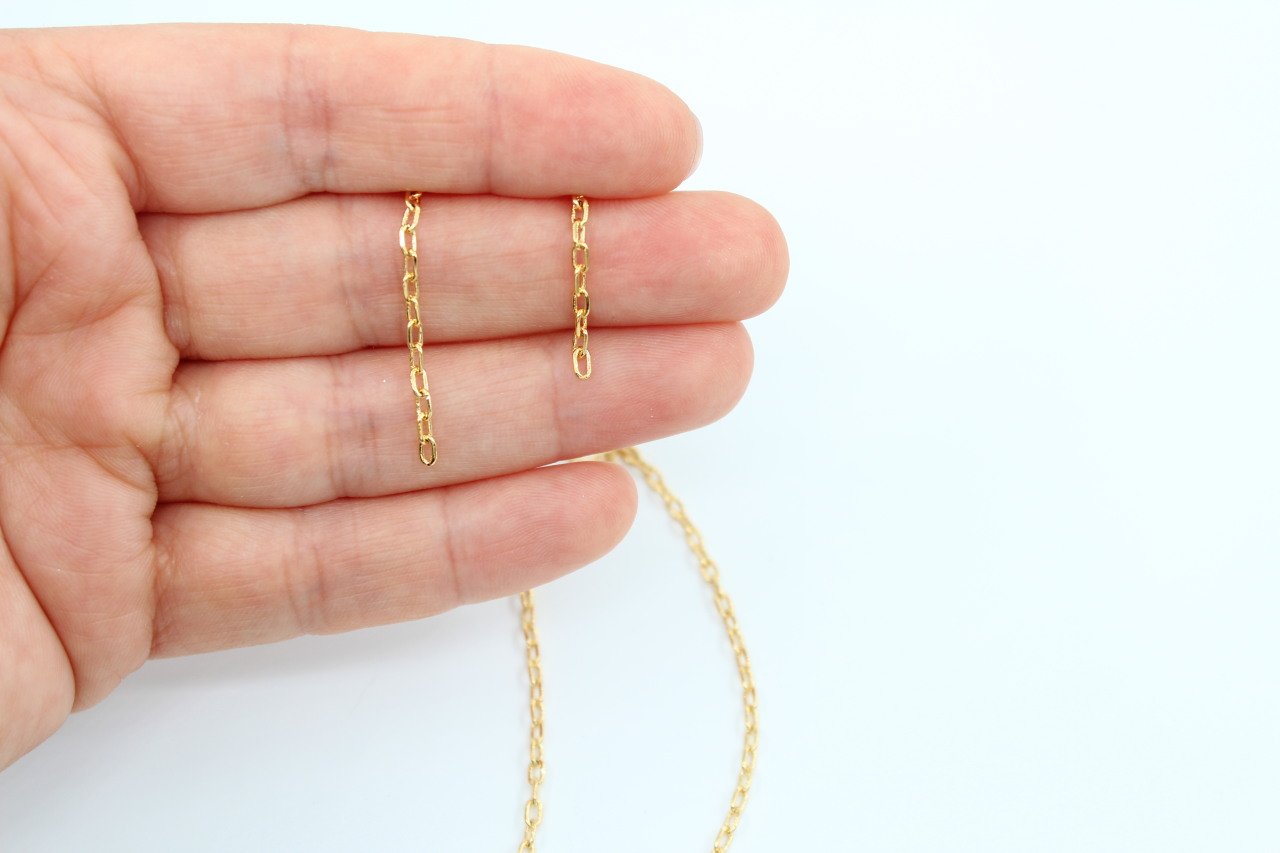 Altın Kap. 2x3 Ataç Zincir 1mt