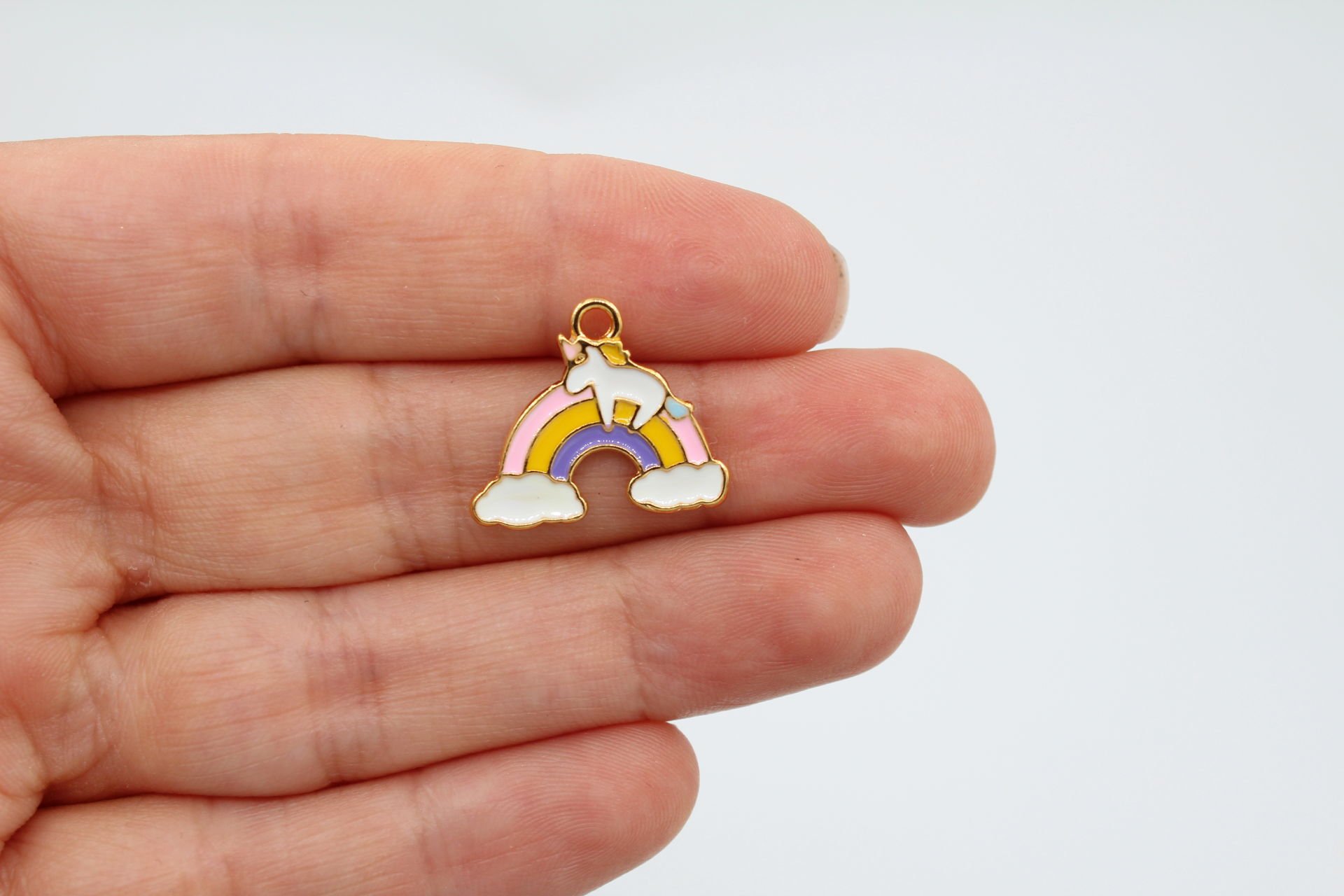 Altın Kaplama Unicornlu Gökkuşağı