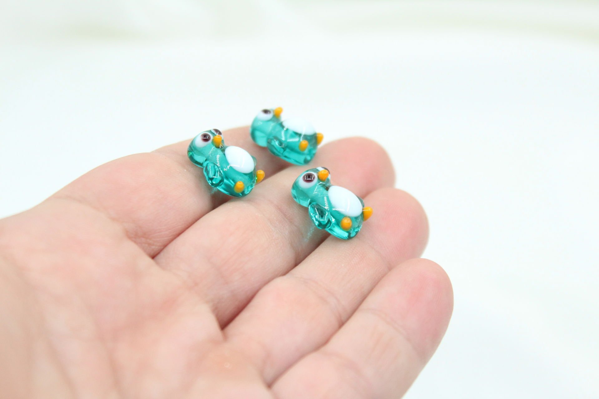 Dik Delik Su Yeşili Penguen Murano