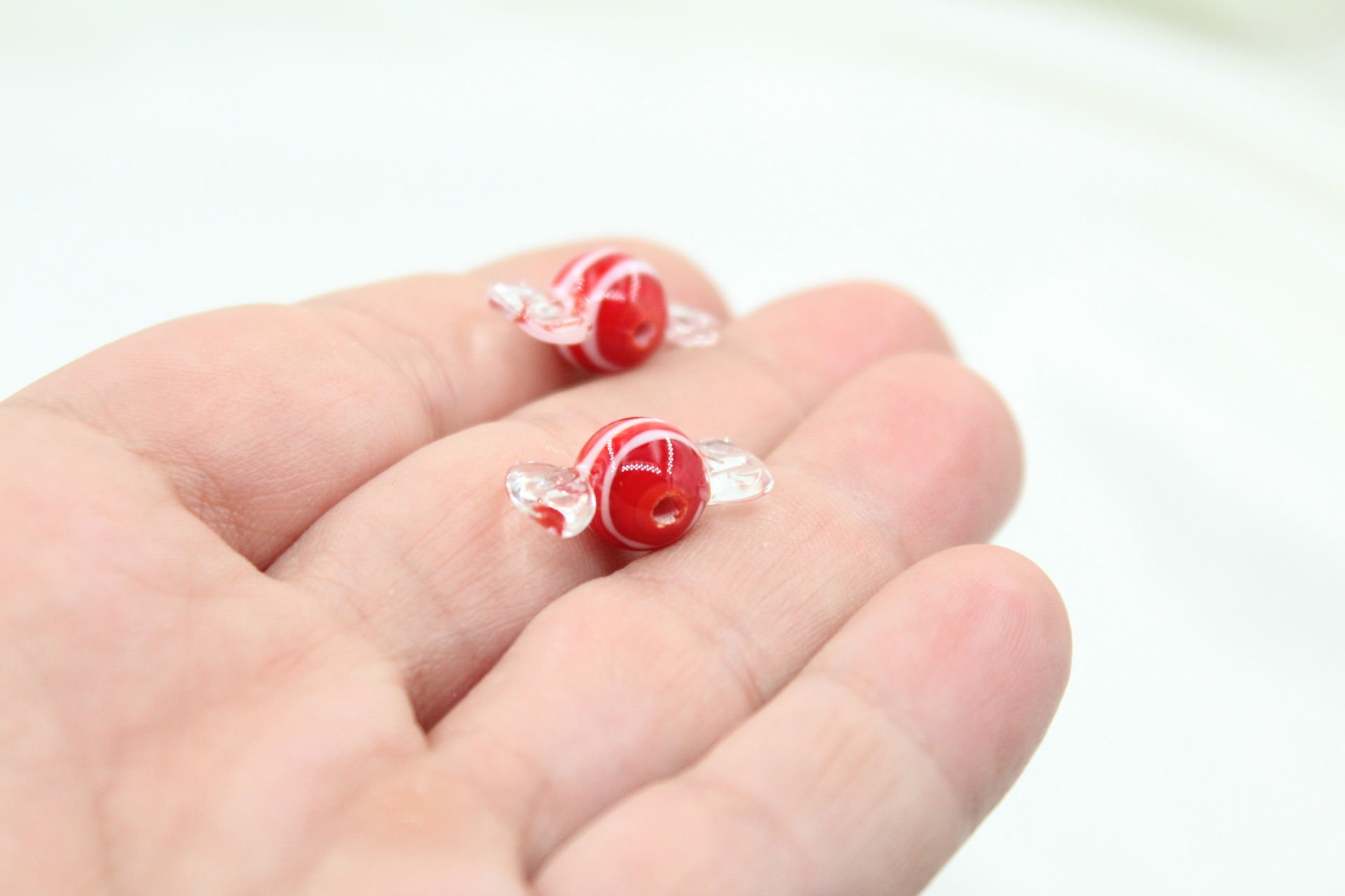 Çizgili Yuvarlak Şeker Murano