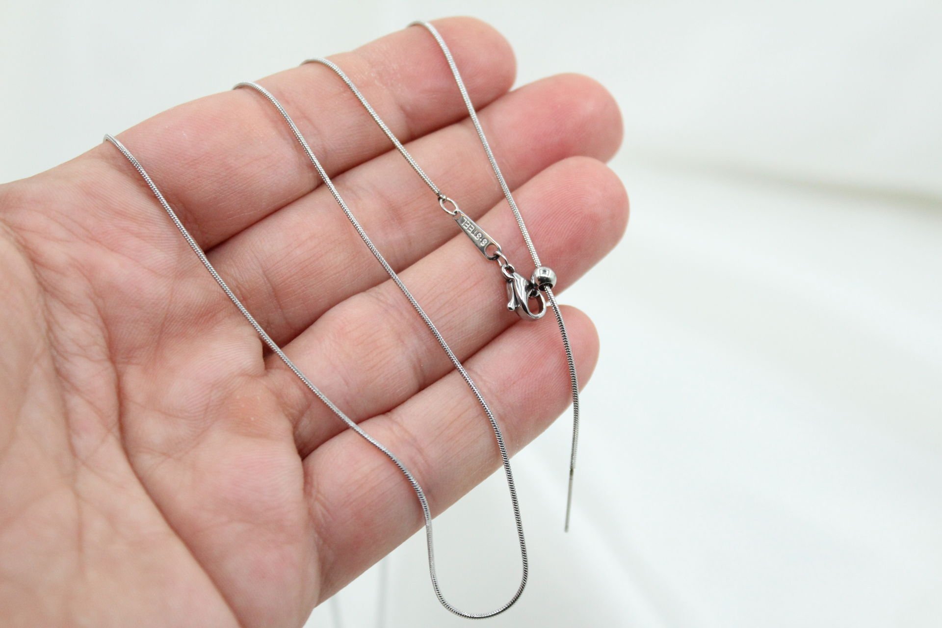 Hazır Gümüş Çelik Asansörlü Yılan Zincir