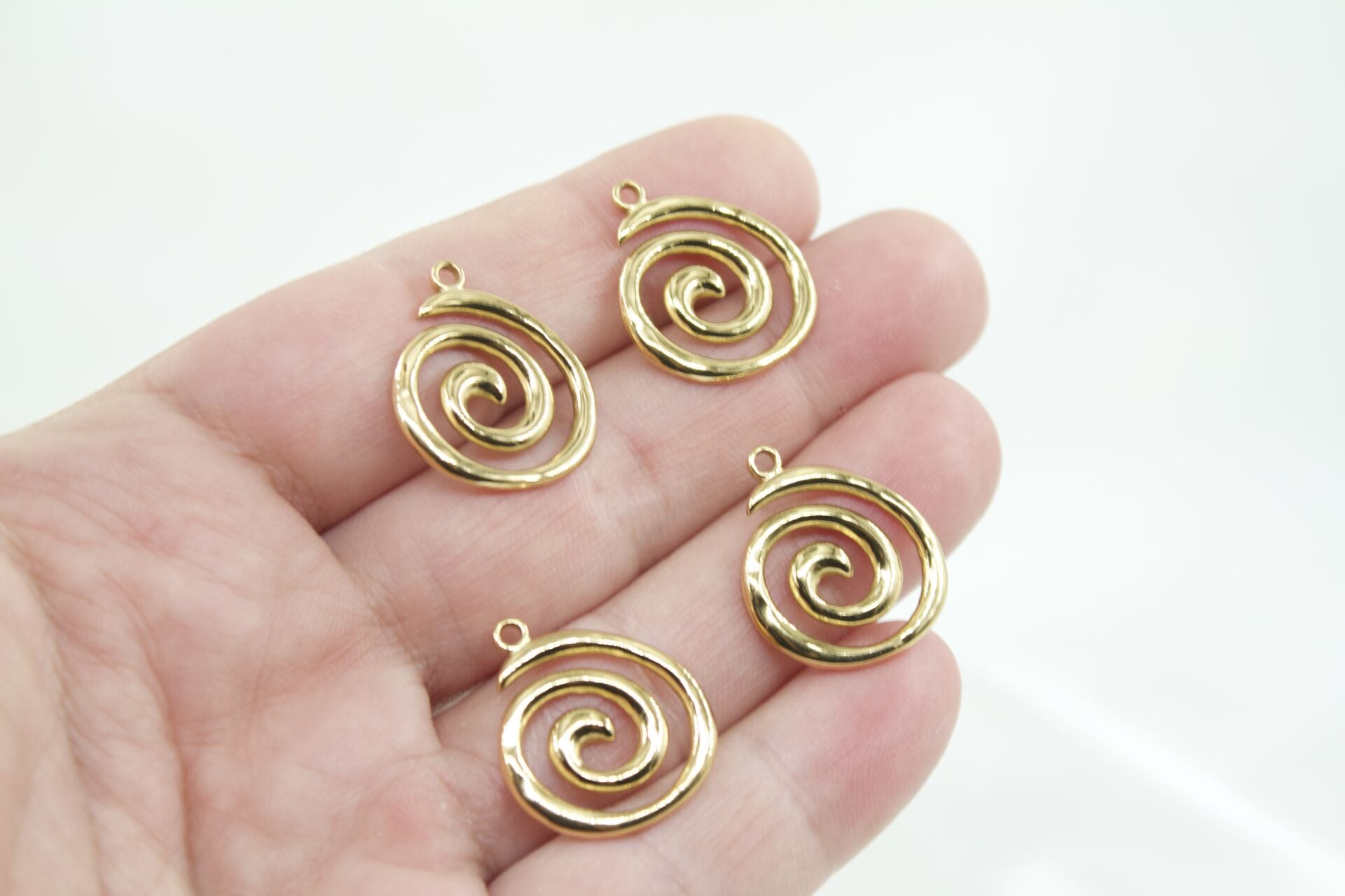 Çelik Spiral Kolye Ucu