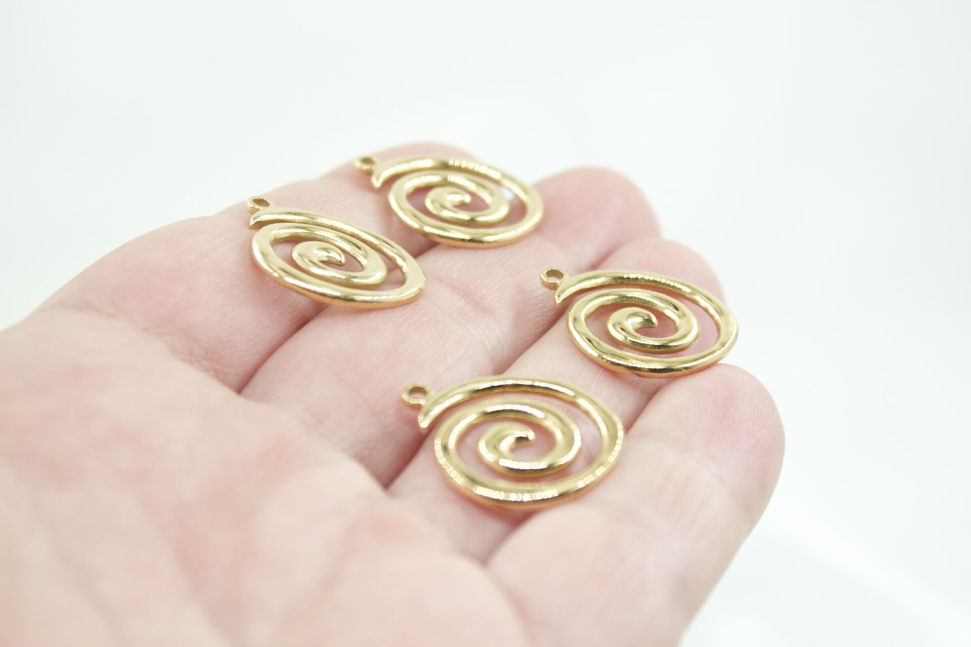 Çelik Spiral Kolye Ucu