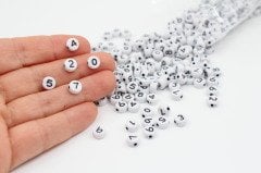 Beyaz Siyah Rakam 50gr