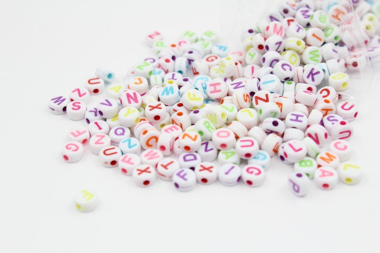 Beyaz Renkli Harf 100gr